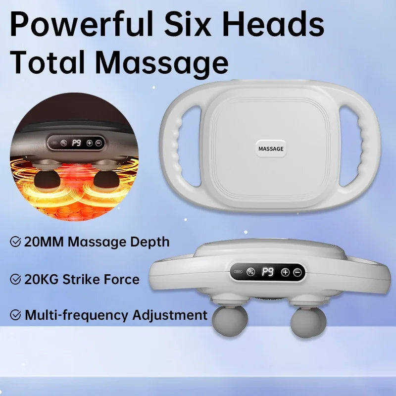 PowerFascia™ 6-Head Deep Tissue Massage Gun