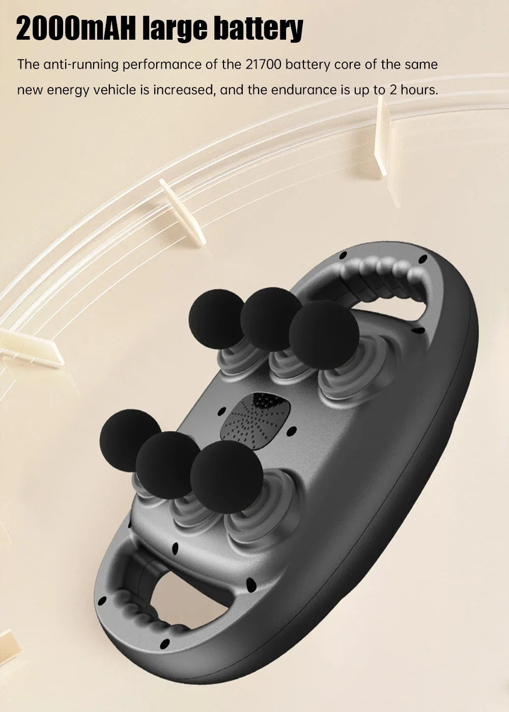 PowerFascia™ 6-Head Deep Tissue Massage Gun