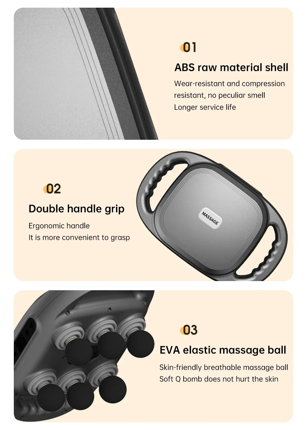 PowerFascia™ 6-Head Deep Tissue Massage Gun