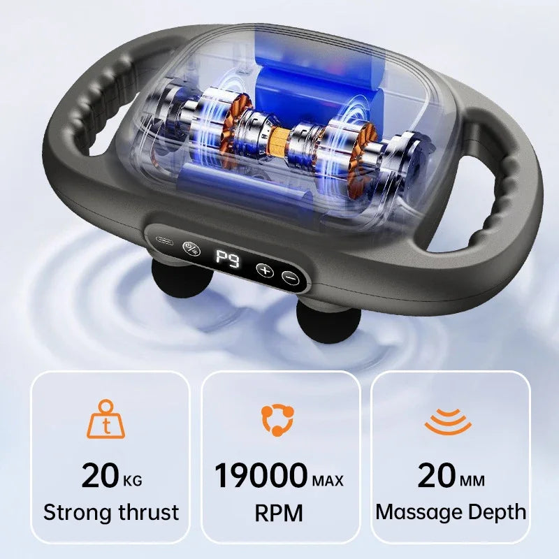 PowerFascia™ 6-Head Deep Tissue Massage Gun