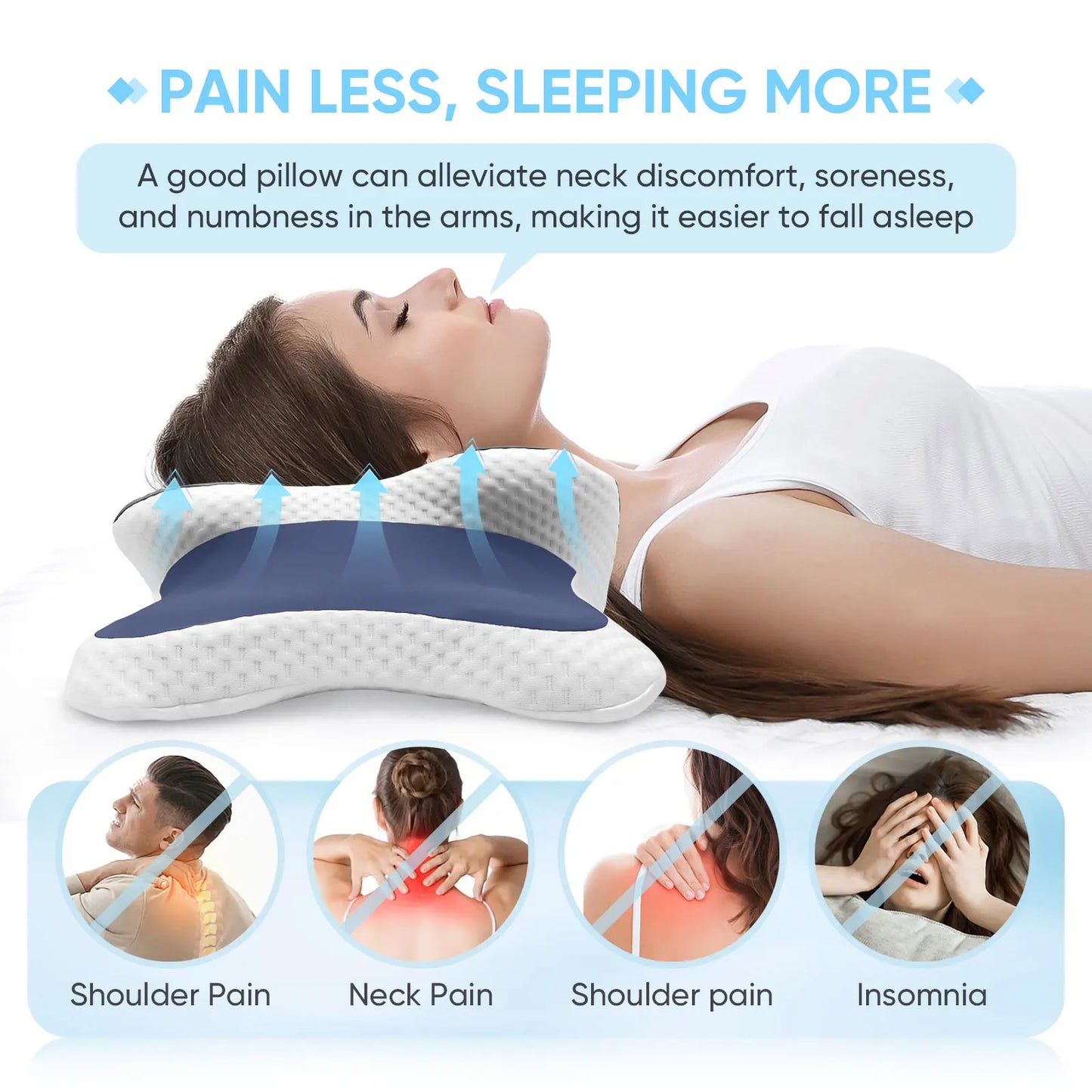ErgoCloud™ – Orthopedic Memory Foam Cervical Pillow
