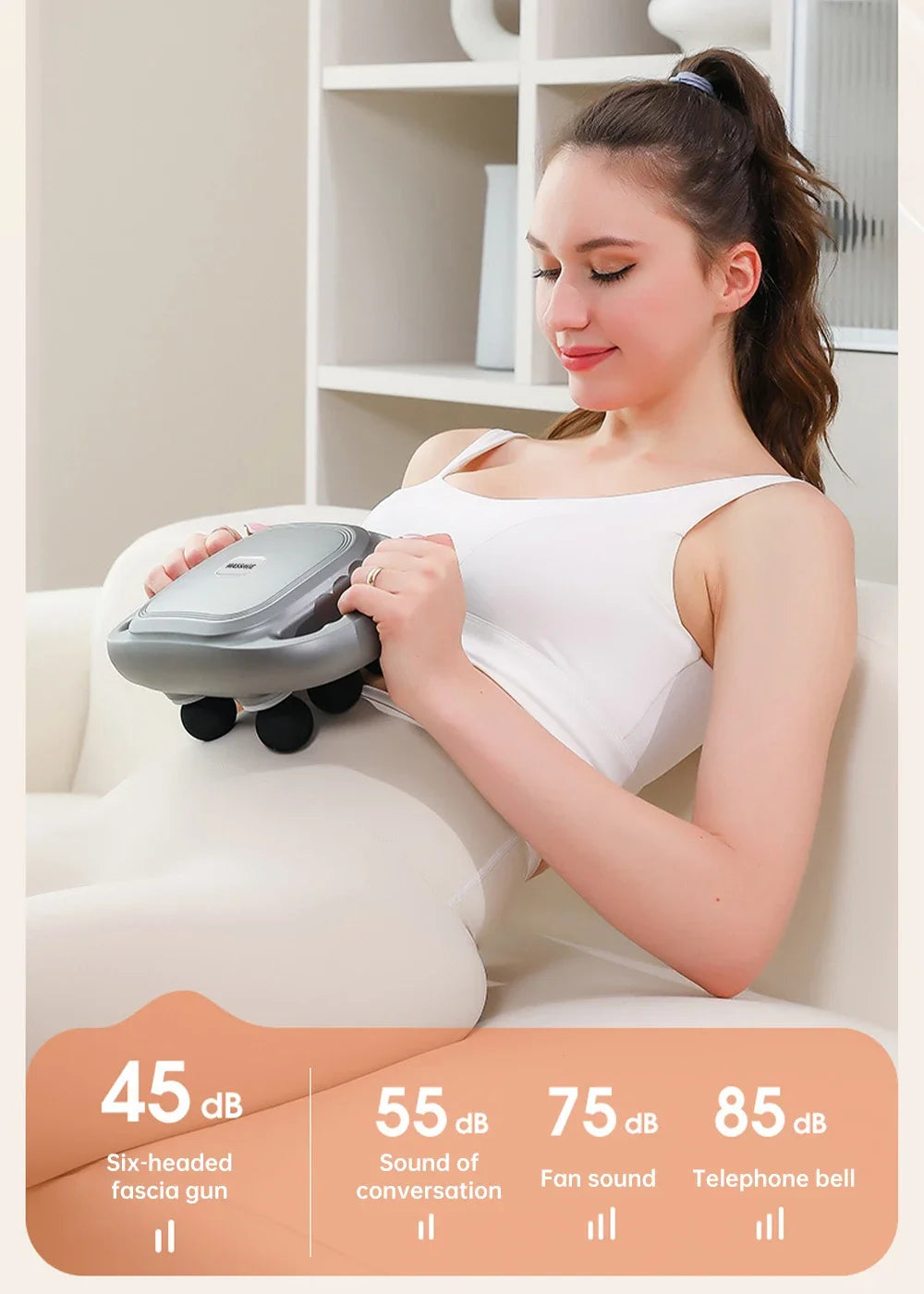 PowerFascia™ 6-Head Deep Tissue Massage Gun