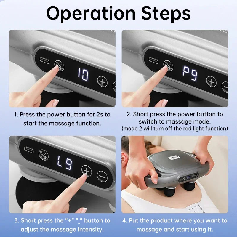 PowerFascia™ 6-Head Deep Tissue Massage Gun
