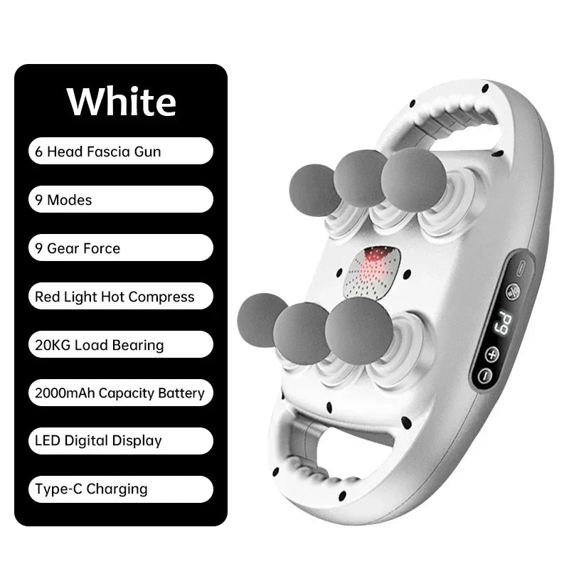 PowerFascia™ 6-Head Deep Tissue Massage Gun